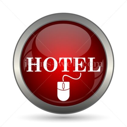 Booking hotel online vector icon - Icons for website