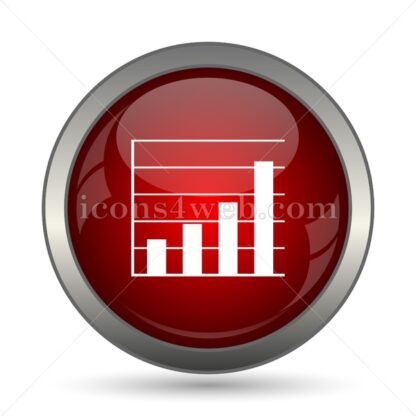 Chart bars vector icon - Icons for website