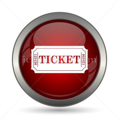 Cinema ticket vector icon - Icons for website