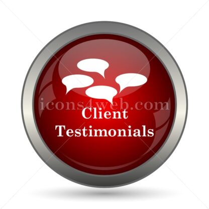 Client testimonials vector icon - Icons for website