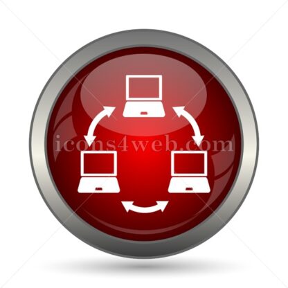 Computer network vector icon - Icons for website