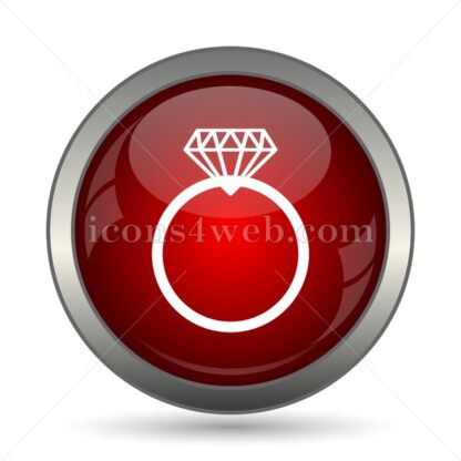 Diamond ring vector icon - Icons for website