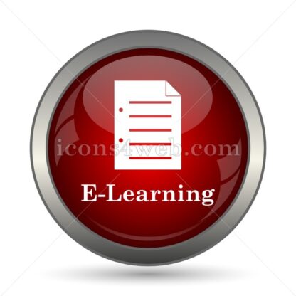 E-learning vector icon - Icons for website