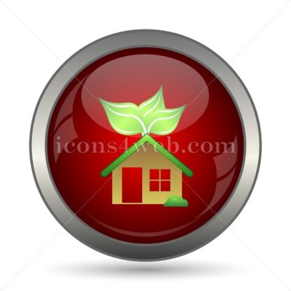 Eco house vector icon - Icons for website