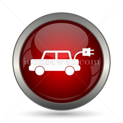 Electric car vector icon - Icons for website