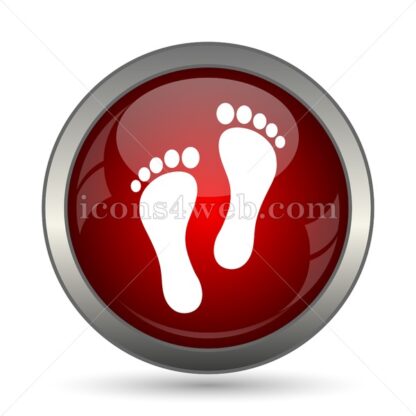 Feet print vector icon - Icons for website