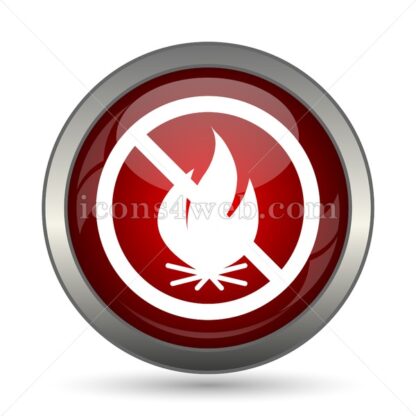 Fire forbidden vector icon - Icons for website