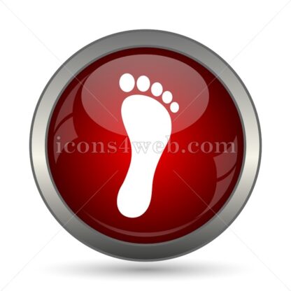 Foot print vector icon - Icons for website