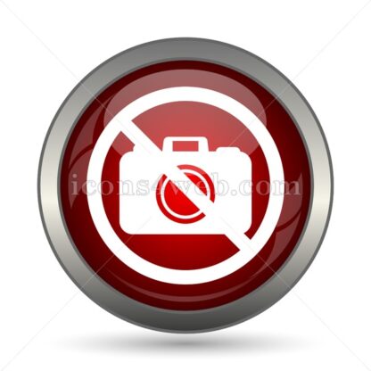 Forbidden camera vector icon - Icons for website