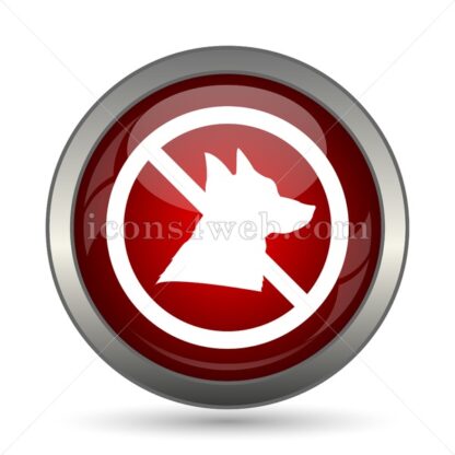 Forbidden dogs vector icon - Icons for website