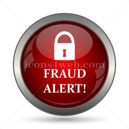 Fraud alert vector icon - Icons for website