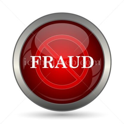 Fraud forbidden vector icon - Icons for website