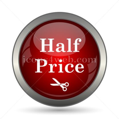 Half price vector icon - Icons for website