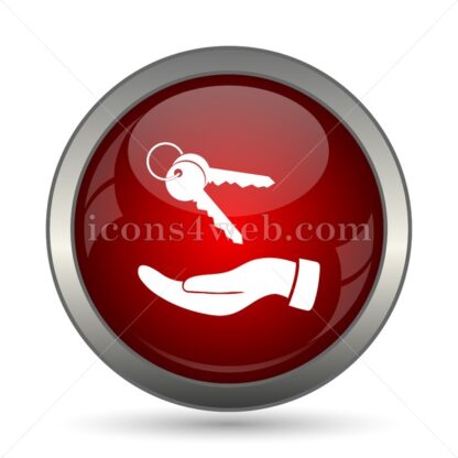 Hand with keys vector icon - Icons for website