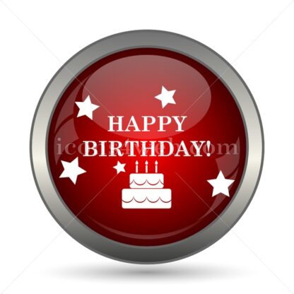 Happy birthday vector icon - Icons for website