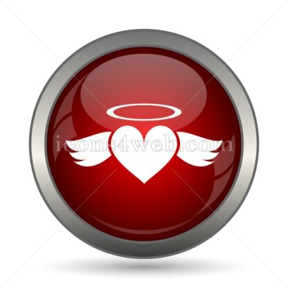 Heart angel vector icon - Icons for website