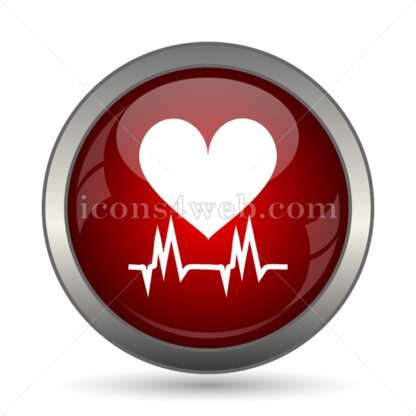Heartbeat vector icon - Icons for website