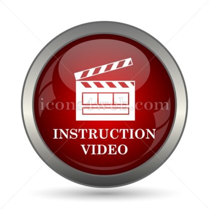 Instruction video vector icon - Icons for website