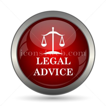 Legal advice vector icon - Icons for website