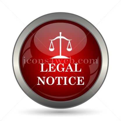 Legal notice vector icon - Icons for website