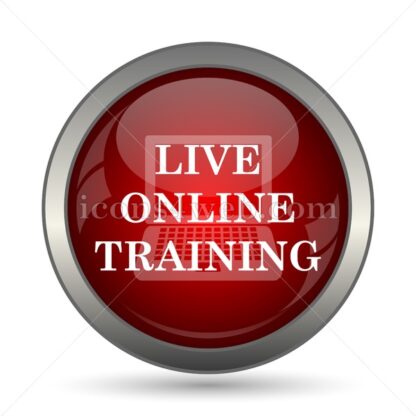 Live online training vector icon - Icons for website