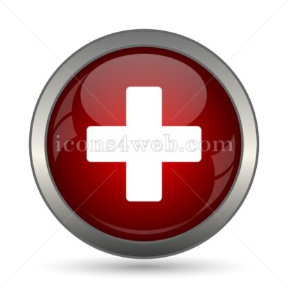Medical cross vector icon - Icons for website
