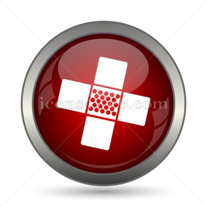 Medical patch vector icon - Icons for website