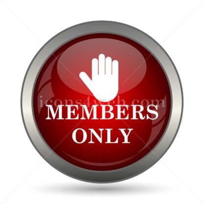 Members only vector icon - Icons for website