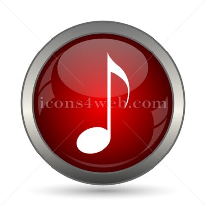 Musical note vector icon - Icons for website