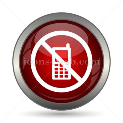 No cell phone vector icon - Icons for website