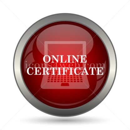 Online certificate vector icon - Icons for website