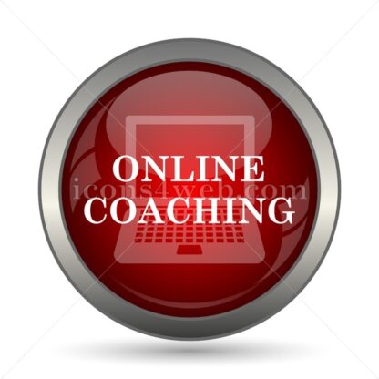 Online coaching vector icon - Icons for website