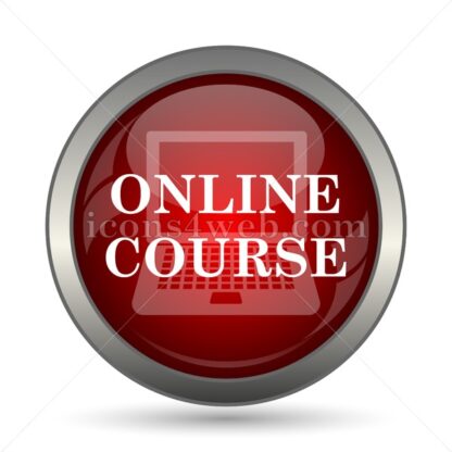Online course vector icon - Icons for website