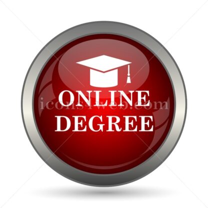 Online degree vector icon - Icons for website