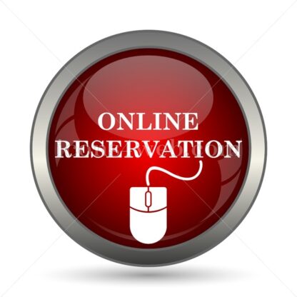 Online reservation vector icon - Icons for website