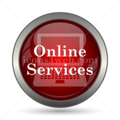Online services vector icon - Icons for website