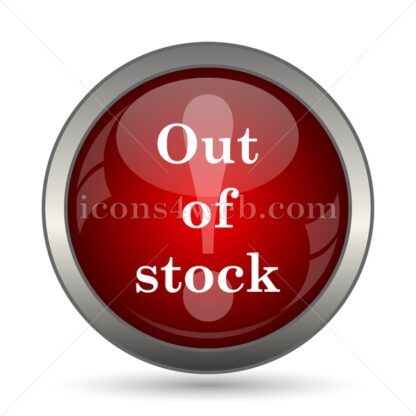Out of stock vector icon - Icons for website