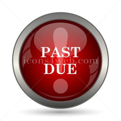 Past due vector icon - Icons for website