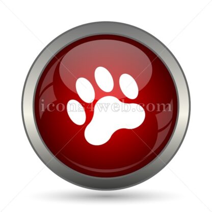 Paw print vector icon - Icons for website