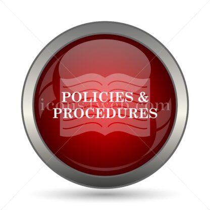 Policies and procedures vector icon - Icons for website