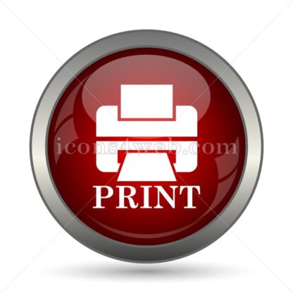 Print text vector icon - Icons for website