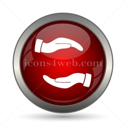 Protecting hands vector icon - Icons for website