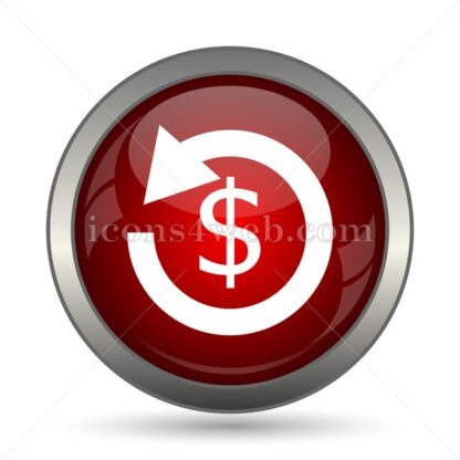 Refund sign vector icon - Icons for website