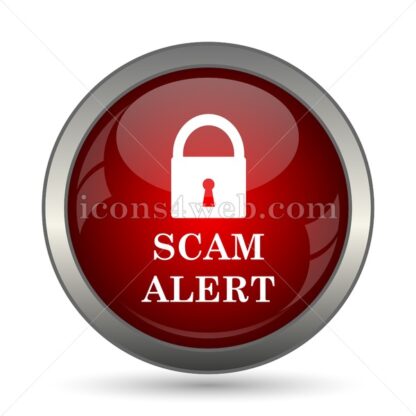Scam Alert vector icon - Icons for website