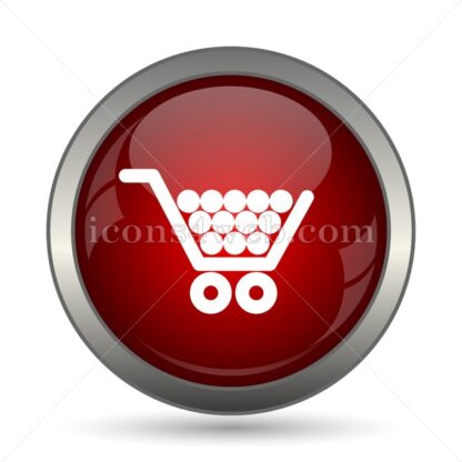 Shopping cart vector icon - Icons for website