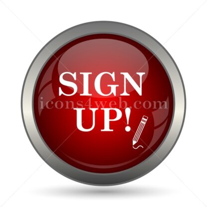 Sign up vector icon - Icons for website