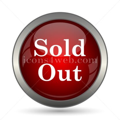 Sold out vector icon - Icons for website