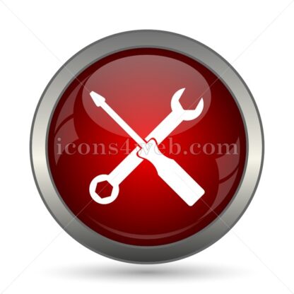 Spanner and screwdriver vector icon - Icons for website