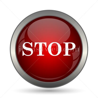 Stop vector icon - Icons for website