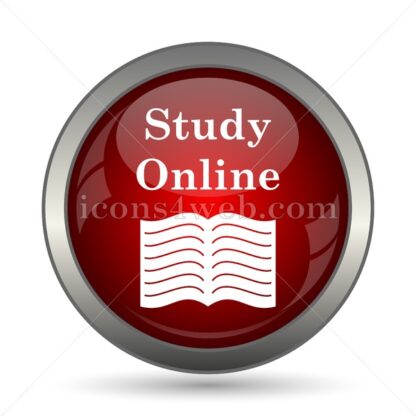 Study online vector icon - Icons for website